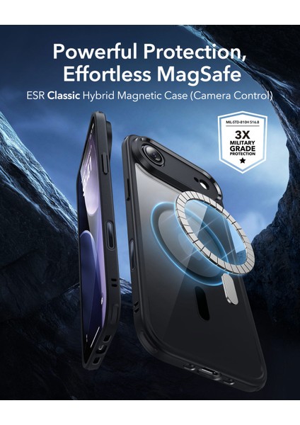 Apple iPhone 17 Air Classic Hybrid Magsafe Kılıf - Kamera Kontrol Buton modelleri