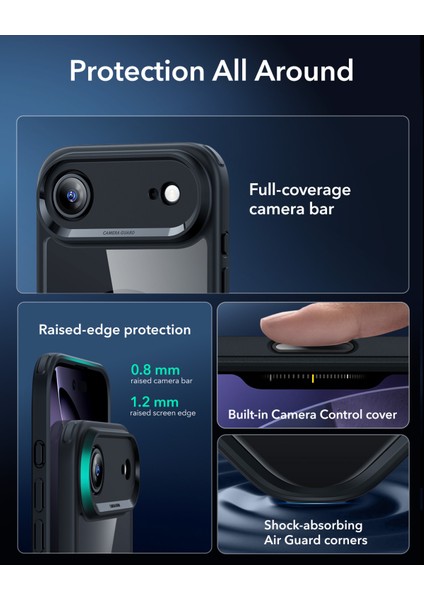 Apple iPhone 17 Air Classic Hybrid Magsafe Kılıf - Kamera Kontrol Buton fırsatları