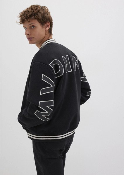 MV DNM Baskılı Bomber Ceket 0110214-71379