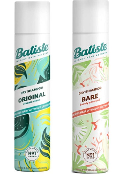 Kuru Şampuan Original 200 ml + Bare 200 ml 2’li Yağlanma Karşıtı Hacim Seti