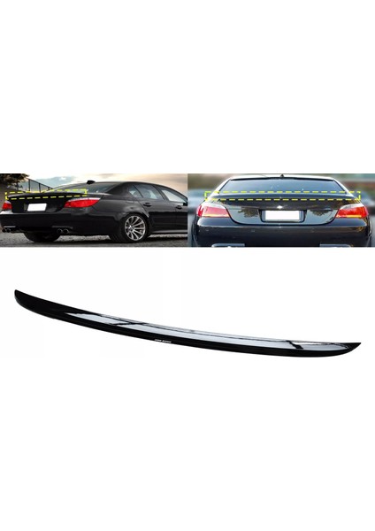 Bmw E60 2003.2010 5.seri Parlak Siyah ///m Spoiler Spoyler