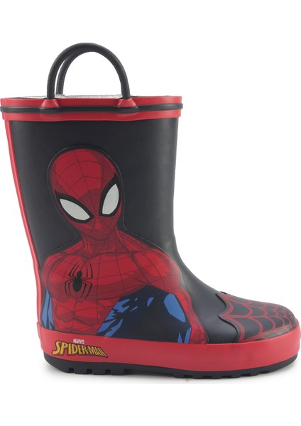 Spiderman MELS.P5PR Siyah Erkek Çocuk Yağmur Çizmesi