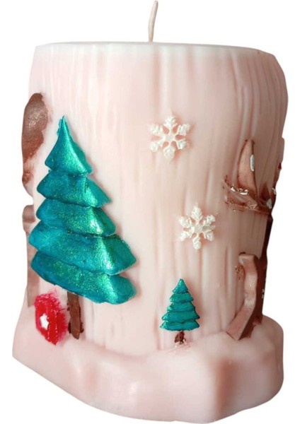 Yılbaşı Temalı Soya Wax Mum