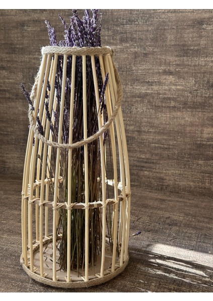 Bambu Çubuk Güğüm Model Halatlı Dekoratif Vazo 35 cm fırsatları