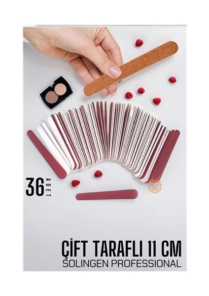 Turk Tırnak Törpüsü Kullan-At Çift Taraflı 36 Adet Solingen Professional - AYS6947-4600