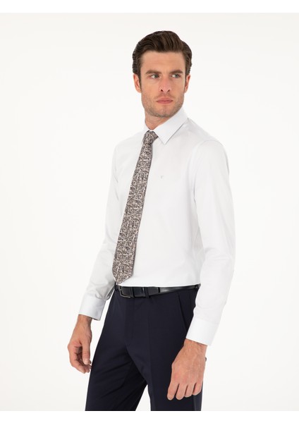 Erkek Açık Gri Slim Fit Uzun Kollu Basic Gömlek 50285570-VR001 modelleri