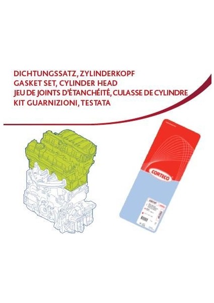 49379244 - Takım Conta Ust Skc Lı Mgn Iıı-Fluence-Clıo Iıı-Kng-Scenıc Iıı-Duster-Logan 1.5dcı