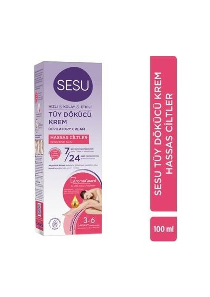 Tüy Dökücü Krem Hassas Ciltler 100 ml -Diş Beyazlatıcı Köpük Hediye