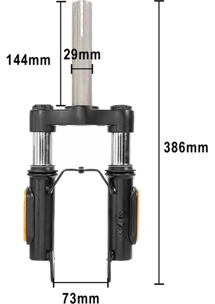Scooter Yükseltilmiş Hidrolik Ön Emici Ön Çatal Süspansiyon Emici Parça Aksesuarları M365/PRO/1S Için (Yurt Dışından) fırsatları
