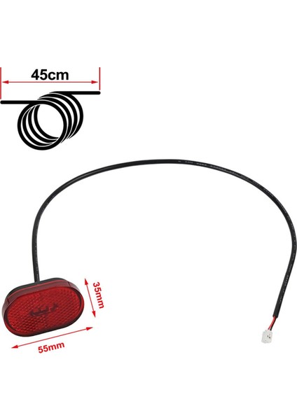 Mı4 Için Kuyruk Işığı, Mı4 Llıte Elektrik Scoter Arka Çamurluk Fren Işığı Uyarı Lavış Alışımları Aksesuarları (Yurt Dışından) fırsatları