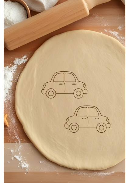 Araba Kurabiye Kalıbı, Hamur Şekillendirici, Bisküvi Kalıbı, Kolay Kesim Ucu