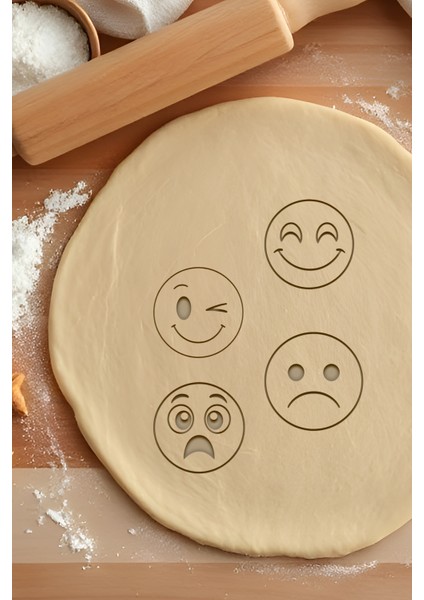 Emojiler Kurabiye Kalıbı, Hamur Şekillendirici, Bisküvi Kalıbı, Kolay Kesim Ucu fiyatları