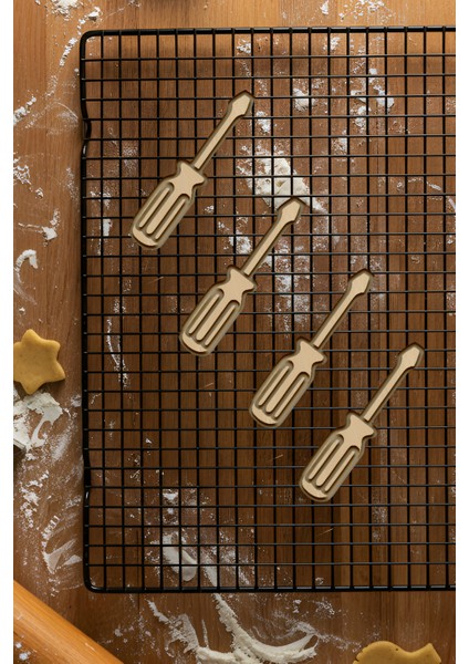 Tornavida Kurabiye Kalıbı, Hamur Şekillendirici, Bisküvi Kalıbı, Kolay Kesim Ucu fiyatları