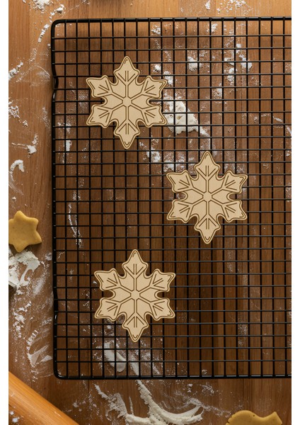 Kar Tanesi Kurabiye Kalıbı, Hamur Şekillendirici, Bisküvi Kalıbı, Kolay Kesim Ucu fiyatları