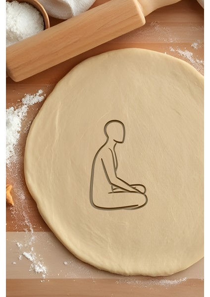 Yoga Kurabiye Kalıbı, Hamur Şekillendirici, Bisküvi Kalıbı, Kolay Kesim Ucu