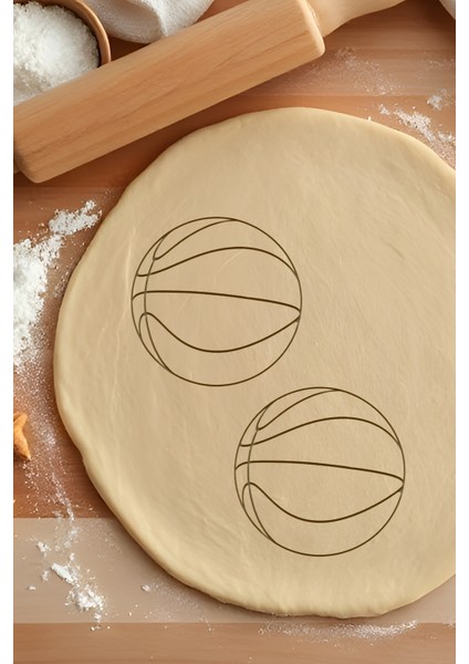 Basketbol Topu Kurabiye Kalıbı, Hamur Şekillendirici, Bisküvi Kalıbı, Kolay Kesim Ucu fiyatları