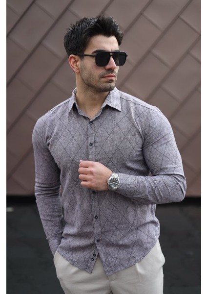 Erkek Şamre Kumaş Gömlek