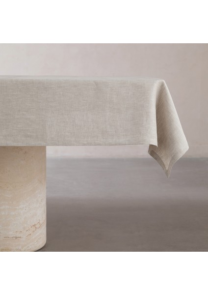 WHITNEY KETEN MASA ÖRTÜSÜ BEJ 140x180