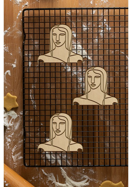 Mona Lisa Kurabiye Kalıbı, Hamur Şekillendirici, Bisküvi Kalıbı, Kolay Kesim Ucu fiyatları