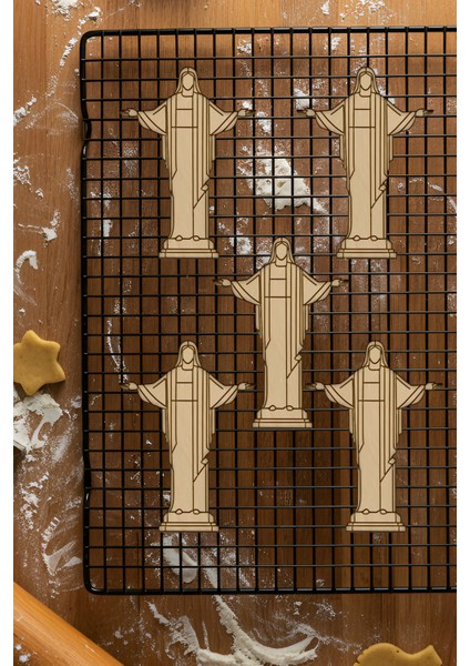 Kurtarıcı Heykel Kurabiye Kalıbı, Hamur Şekillendirici, Bisküvi Kalıbı, Kolay Kesim Ucu fiyatları