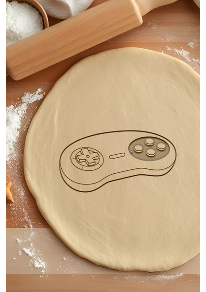 Sega Konsol Kumanda Kurabiye Kalıbı, Hamur Şekillendirici, Bisküvi Kalıbı, Kolay Kesim Ucu