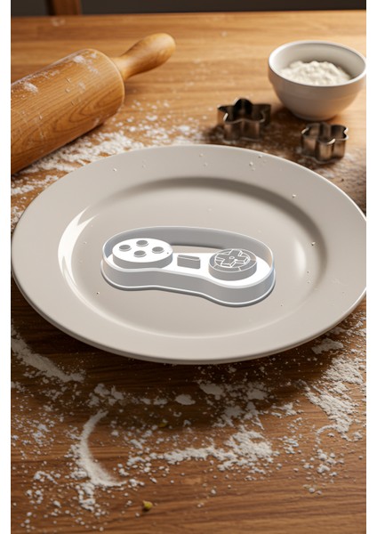 Sega Konsol Kumanda Kurabiye Kalıbı, Hamur Şekillendirici, Bisküvi Kalıbı, Kolay Kesim Ucu modelleri