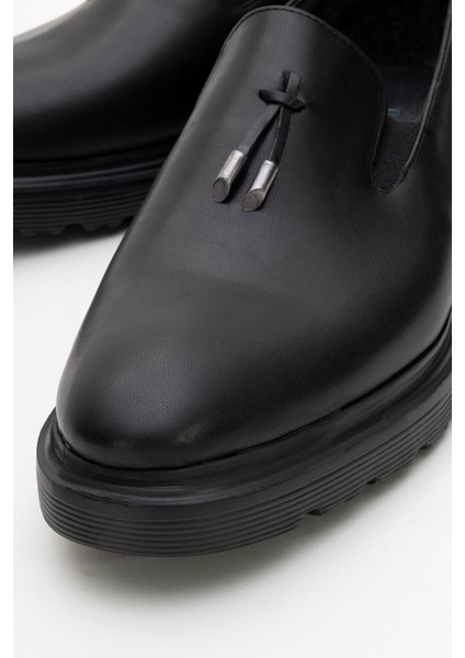 Erkek Klasik Kalın Tabanlı Abiye Rugan Ayakkabı modelleri