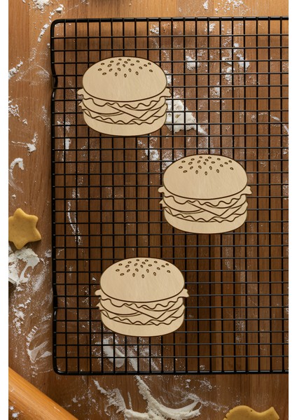 Hamburger Kurabiye Kalıbı, Hamur Şekillendirici, Bisküvi Kalıbı, Kolay Kesim Ucu fiyatları
