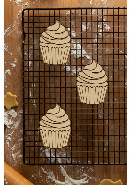 Cupcake Kurabiye Kalıbı, Hamur Şekillendirici, Bisküvi Kalıbı, Kolay Kesim Ucu fiyatları