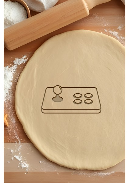 Joystick Makinesi Kurabiye Kalıbı, Hamur Şekillendirici, Bisküvi Kalıbı, Kolay Kesim Ucu