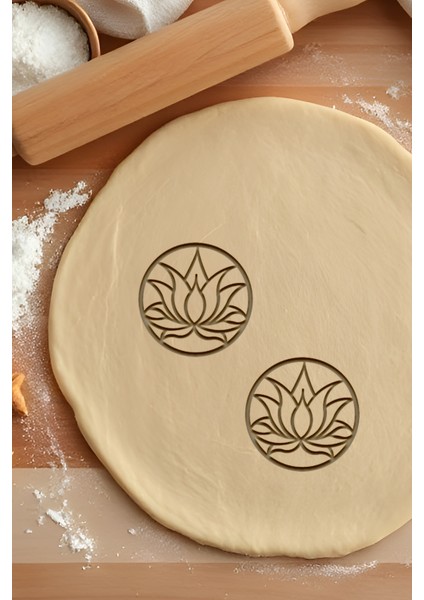 Çiçek Kurabiye Kalıbı, Hamur Şekillendirici, Bisküvi Kalıbı, Kolay Kesim Ucu