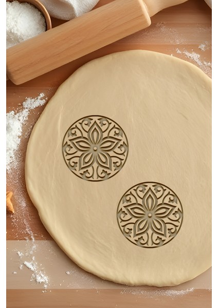 Çiçek Kurabiye Kalıbı, Hamur Şekillendirici, Bisküvi Kalıbı, Kolay Kesim Ucu