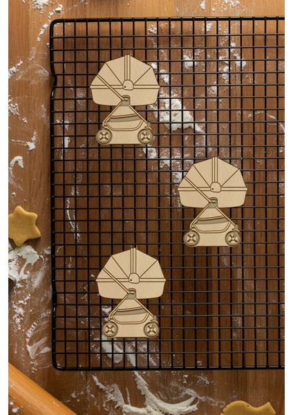 Bebek Arabası Kurabiye Kalıbı, Hamur Şekillendirici, Bisküvi Kalıbı, Kolay Kesim Ucu fiyatları