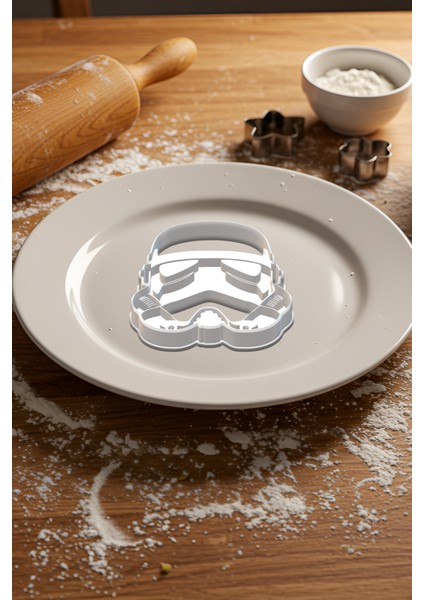Stormtrooper Kurabiye Kalıbı, Hamur Şekillendirici, Bisküvi Kalıbı, Kolay Kesim Ucu modelleri