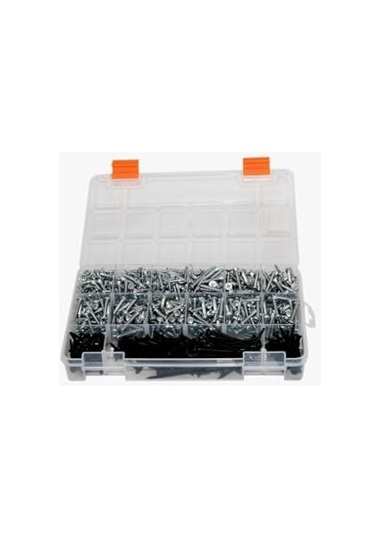 555 Adet 16 Çeşit Matkap Uçlu Vida Seti, Yhb Akıllı Vida,ysb Akıllı Vida ve Alçıpan Vidası modelleri