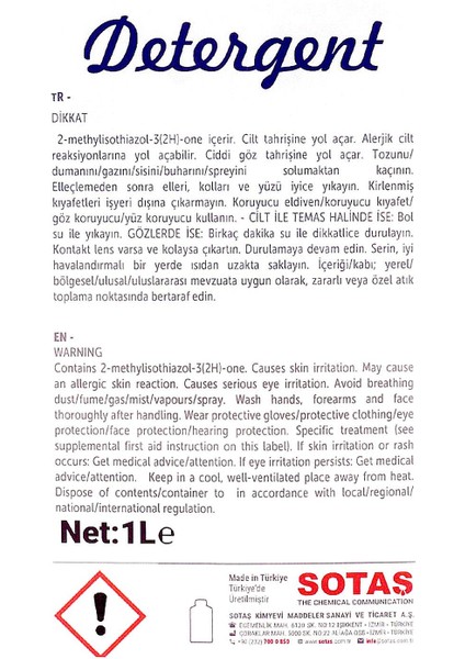 Detergent 1 Litre Deri ve Ayakkabı Hassas Yüzey Temizleyici modelleri