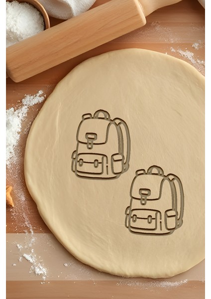 Kamp Çantası Kurabiye Kalıbı, Hamur Şekillendirici, Bisküvi Kalıbı, Kolay Kesim Ucu