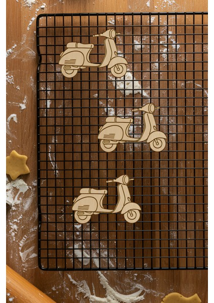 Motorsiklet Kurabiye Kalıbı, Hamur Şekillendirici, Bisküvi Kalıbı, Kolay Kesim Ucu fiyatları