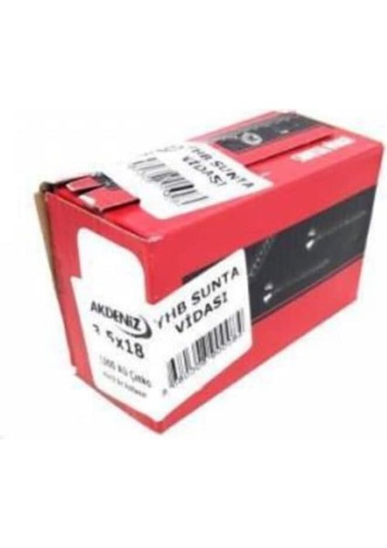 Sunta Vidası 3.5X18 Çinko 1000 Adet