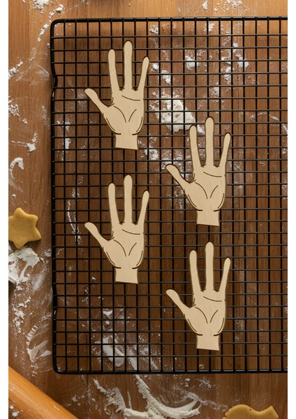 Uzaylı Eli Kurabiye Kalıbı, Hamur Şekillendirici, Bisküvi Kalıbı, Kolay Kesim Ucu fiyatları