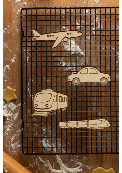 Taşıtlar Seti Kurabiye Kalıbı, Hamur Şekillendirici, Bisküvi Kalıbı, Kolay Kesim Ucu fiyatları