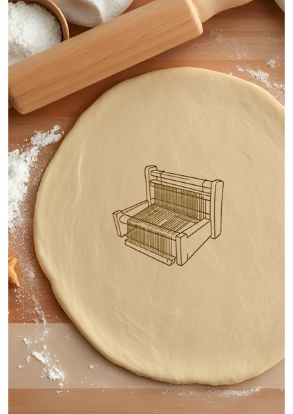 Antik Kurabiye Kalıbı, Hamur Şekillendirici, Bisküvi Kalıbı, Kolay Kesim Ucu