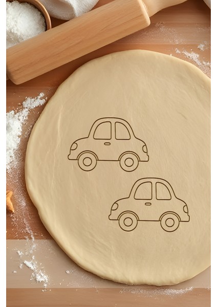 Araba Kurabiye Kalıbı, Hamur Şekillendirici, Bisküvi Kalıbı, Kolay Kesim Ucu
