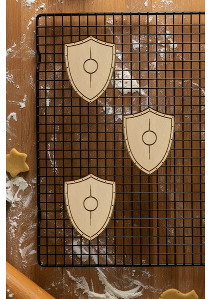 Kalkan Kurabiye Kalıbı, Hamur Şekillendirici, Bisküvi Kalıbı, Kolay Kesim Ucu fiyatları