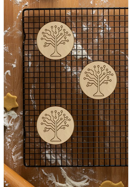 Dijital Ağaç Kurabiye Kalıbı, Hamur Şekillendirici, Bisküvi Kalıbı, Kolay Kesim Ucu fiyatları