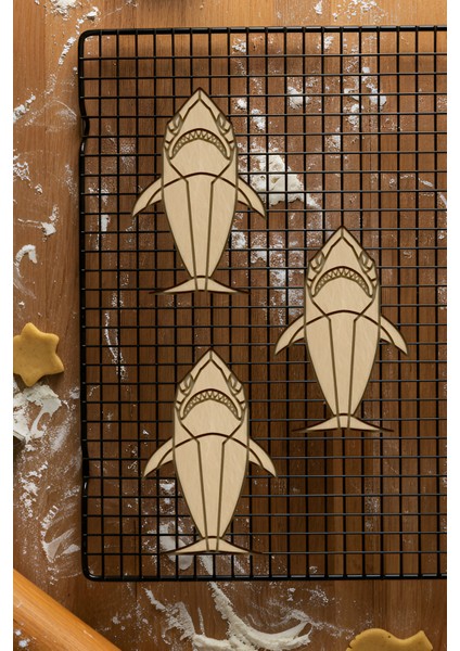 Köpekbalığı Kurabiye Kalıbı, Hamur Şekillendirici, Bisküvi Kalıbı, Kolay Kesim Ucu fiyatları