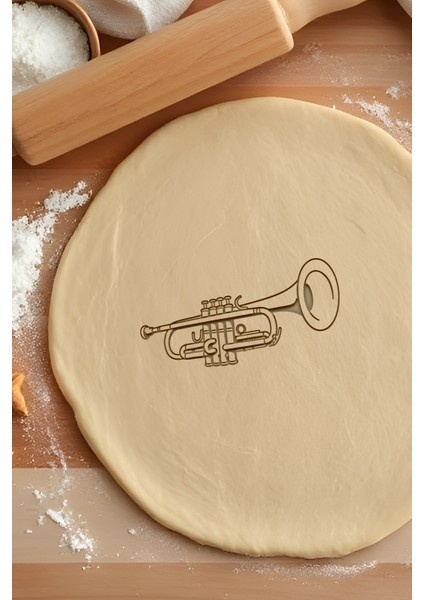 Trampet Kurabiye Kalıbı, Hamur Şekillendirici, Bisküvi Kalıbı, Kolay Kesim Ucu