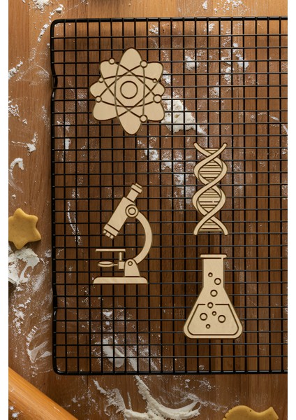 Bilim Adamı Seti Kurabiye Kalıbı, Hamur Şekillendirici, Bisküvi Kalıbı, Kolay Kesim Ucu fiyatları