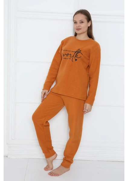 Kadın Peluş Pijama Takımı Ikili Takım indirimleri