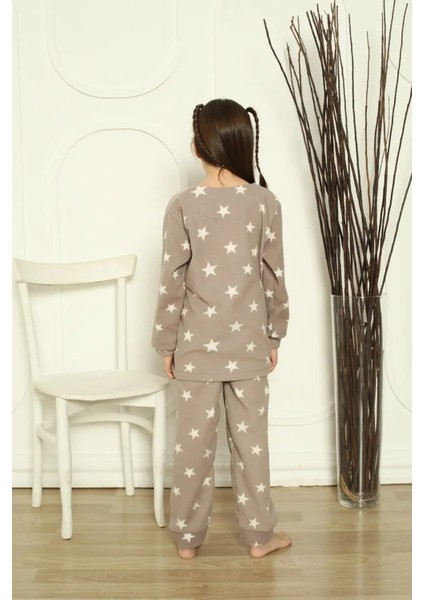 Çocuk Polar Yıldızlı Pijama Takımı fırsatları